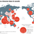 Carte du monde : diaspora chinoise, estimation du nombre d'habitants des ensembles les plus connus, Géoconfluences, 2018 